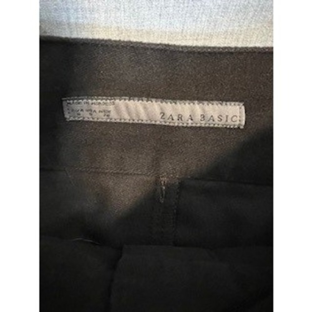 Zara Basic Brown Button Front Mini Skirt Utility … - image 5